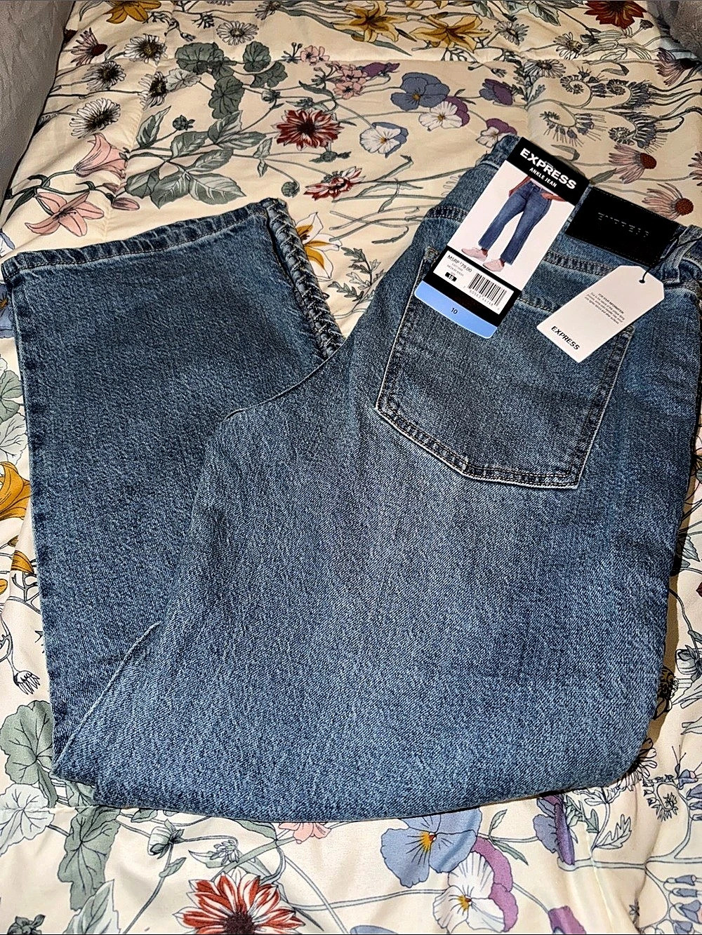 Express Ankle Jean Skinny Ankle Jeans Blue Waist 10 NWT